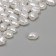 Plastic beads on the “Pearls” threads 0.6 × 0.4 × 0.4 cm, (set of 180 pcs.), White color
