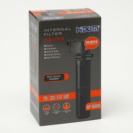 Internal filter Hidom AP-1600L, 1200 l/h, 25 watts, two-chamber-4