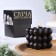 Figure candle "Babble" Big Cube, 5x5x5 cm, black velvet, in the box