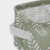 Organizer for linen Dalyan Leaves, 2 cells, 22 × 13 × 11 cm, green color