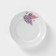 Porcelain plate "Lilac", d = 17 cm, white