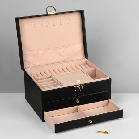 Steam for jewelry "Casket" 3 tiers, 23 × 17 × 13 cm, black color-6