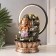 Table Polystone Fountain from the Network, Ganesha's backlight in gold near the waterfall - hand "25x20x34 cm
