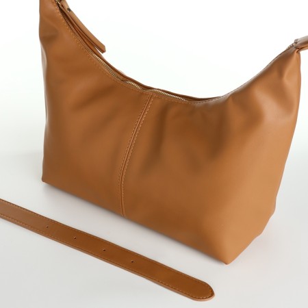Bag-bag, lightning department, adjustable belt, beige color-8