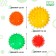 Set of massage balls "Hedgehog", 4 pcs., Mix colors