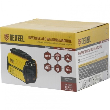 Denzel DS-180 Compact, MMA, 180 A, PV 70%, diam. El. 1.6-4 mm-7