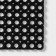 Muddy mud -bearded rug 40 × 60 × 2.2 cm, black color
