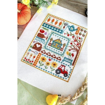 Embroidery set "Sempler. In your favorite cottage »20 × 16 cm-3