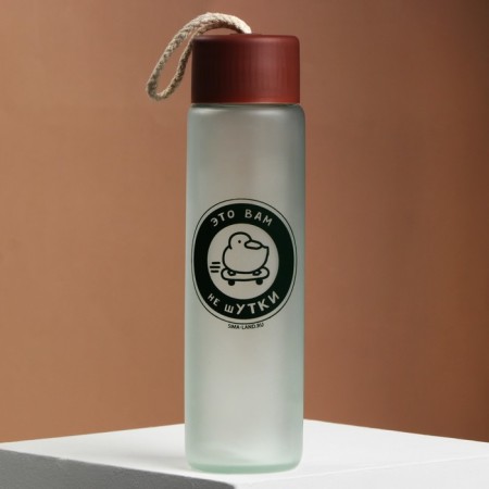 Water bottle "Ducks", glass, color mix, 350 ml-13