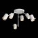 Ceiling lamp ST LUCE. SL597.502.06. 6x3 W, GU10, 3000K, 21x21x42 cm, white color