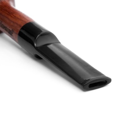 Chicken pipe for tobacco "Commander premium", classic, red tree, length 14 cm, d-1.8-2