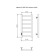 The electric heated towel -sprayer "Sanprise" Aurora P6, 300x700 mm, left, chrome