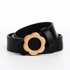 Building belt, width 2.3 cm, clove buckle, black color