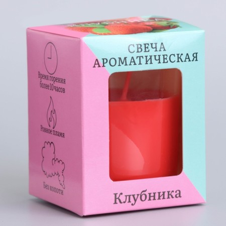 Aromatic candle in glass 5x6cm, strawberries-4
