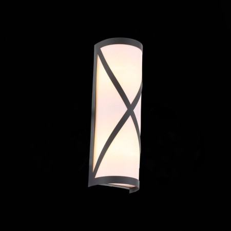 Street wall lamp ST LUCE. SL076.411.01. Agio. 2x60 watts, E27, 13x41 cm, black color-3