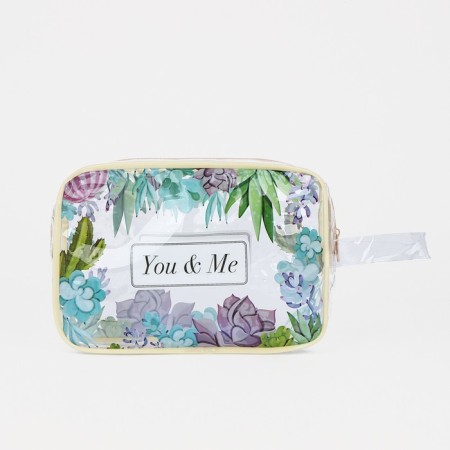 Cosmetic bag with lightning, yellow/multi -colored color-1