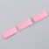Textile strip "42-44", 5 x 1.1 cm, pink color