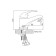 Accoona A9052 shell mixer, single -leaf, chrome