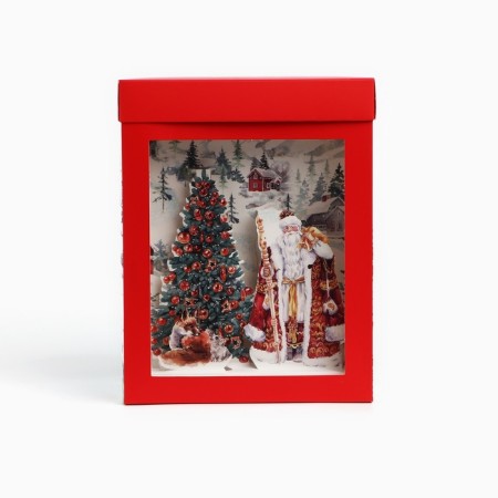 Folding box "New Year's watercolor", 18 x 23 x 14cm, New Year-2