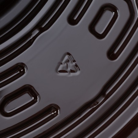 Menzhitsa is disposable plastic, d = 26 × 4.2 cm, 5 sections, bottom, round, 110 pcs/pc, brown color-6