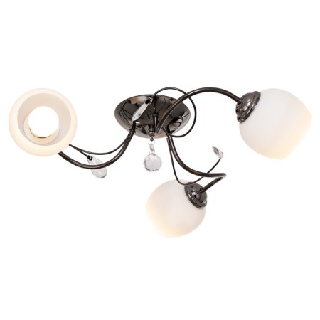 Lamp Ceiling Economy light 133/3ZZH WT, 3x60W, E27, 15x58x58 cm, black color black-1