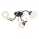 Lamp Ceiling Economy light 133/3ZZH WT, 3x60W, E27, 15x58x58 cm, black color black