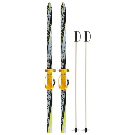 Ski -adolescent kit: skis 130 cm, sticks 100 cm, MIX color-5