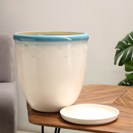 Flower pot "Iris 1" striped 15l-4