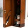 Casket Wood, leatherette to the bottle "Winel" Open 34.5x11.5x12 cm