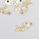 Decor for creativity metal, enamel "Skeleton of fish" white-pink 2x0.8 cm
