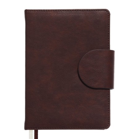 Dated diary 2024 A5 176 sheets, Devente.norwich, solid cover with artificial leather foam, lies, cream block 70 g/m2, brown