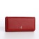 Women's wallet on magnet, red color