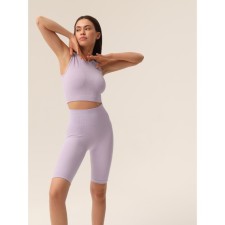 Велосипедки женские в рубчик Mirey Short Leggings, размер 44-46, цвет пурпур