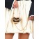 Female bag on a magnet, gold color