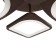 Causteen with PDU 671108/4 LED 112W Dimmer 3 modes 3000-6000k Coffee 60x51x11 cm Bayerluux