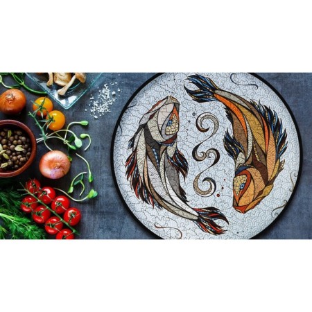Wooden figured puzzle EWA "KOI KOI", 20 × 20 cm-10
