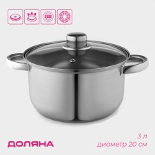 A pan with a stainless steel lid “Classic”, 3 l, d = 20 cm