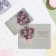 Postcard "Congratulations!" Letter with flowers, embossing, congruff, a5