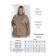 Women's turtleneck, size 66, brown color