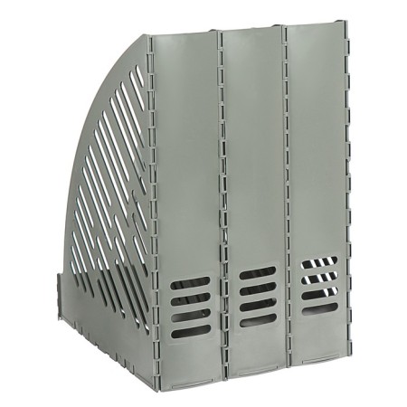 Vertical paper tray, 3 sections, gray-2