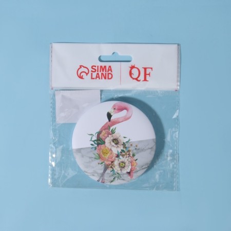 Folding mirror “Wonderful Life”, D 7.5 cm, with an increase, Mix drawing-6