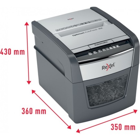 Schroeder Rexel Optimum Autofeed 45x black with auto-proprietary (secret.p-4) fragments 45thstone. 20ltr. 1029477-3
