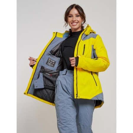 Ski jacket female, size 50, yellow color-10