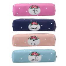 School pencil case with a zipper 