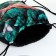 Bag for shoes on the lace, green color