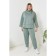 Female suit, size 68, green color
