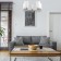 Lamp on the bar 5x40W E14, size 66x66x52 cm