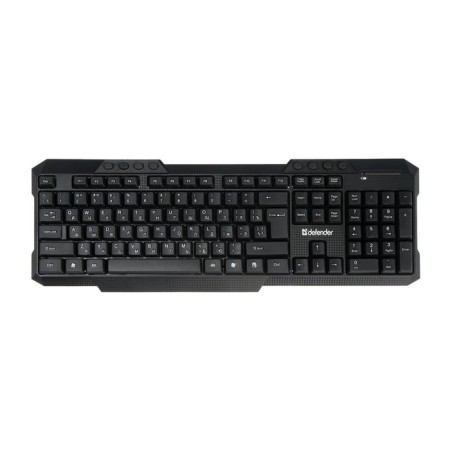 Keyboard set and Defender JakArta C-805 RU, Upper, Membram, 1600 DPI, USB, Black-2