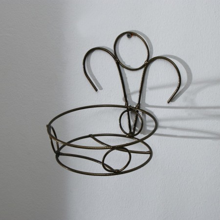 Suspension for Kashpo, wall, 1 pot, d = 15 cm, bronze