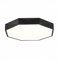 Светильник потолочный Evoluce. SLE200842-01. Rondo. 1х45 Вт, LED, 3000K/4000K/6000K, 2700 Lm, 50х50х5 см, цвет чёрный